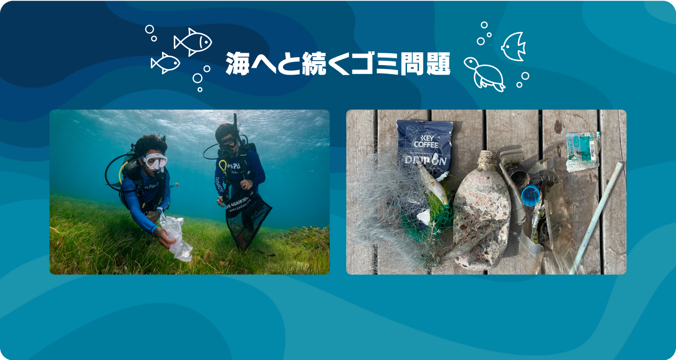 海へと続くゴミ問題